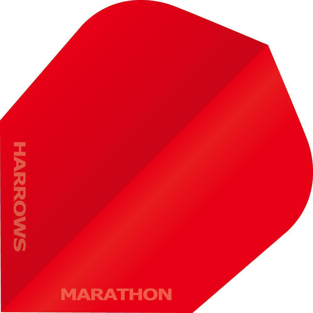 Harrows - Marathon - Jednofarebná Červená - 100 Mikrón - Letky Na Šípky - Direct Darts - 1