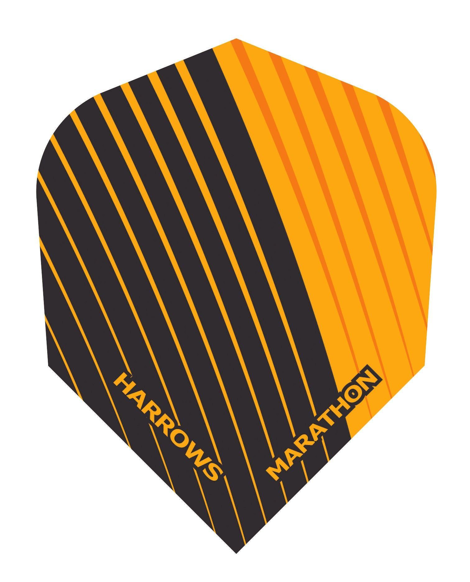 Harrows - Marathon - Oranžová/Čierna V2 - 100 Mikrón - Letky Na Šípky - Direct Darts - 1