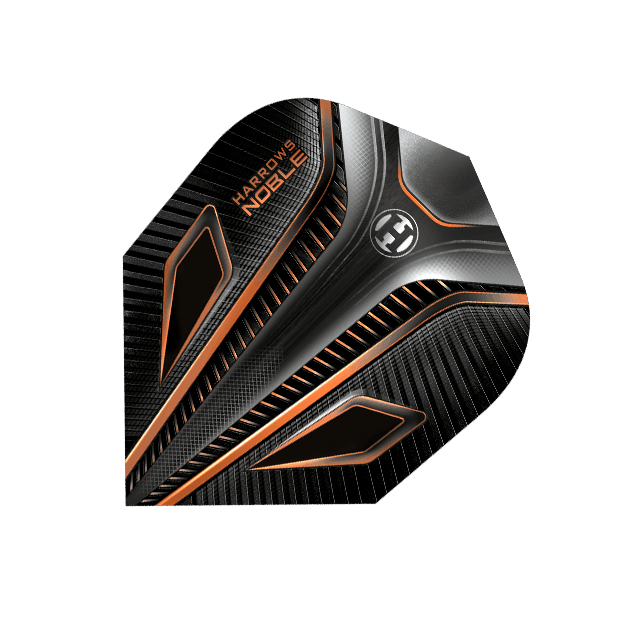 Harrows - Noble Oranžová - 100 Mikrón - Letky Na Šípky - Direct Darts - 1