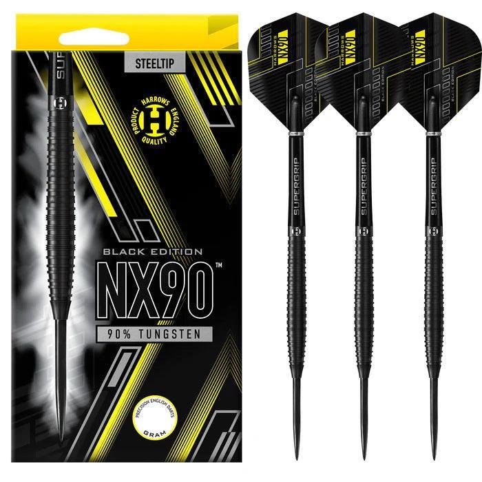 Harrows - Nx - 90 Black Edition 90% - Sada Steel Šípok - Direct Darts - 2