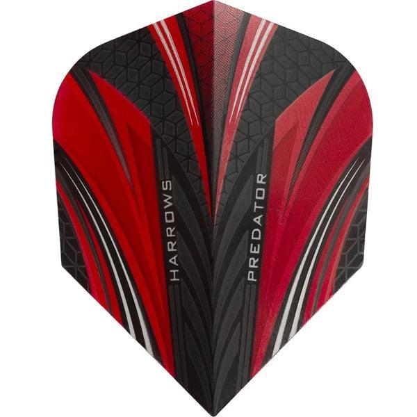 Harrows - Prime Predator Červená - 100 Mikrón - Letky Na Šípky - Direct Darts - 1