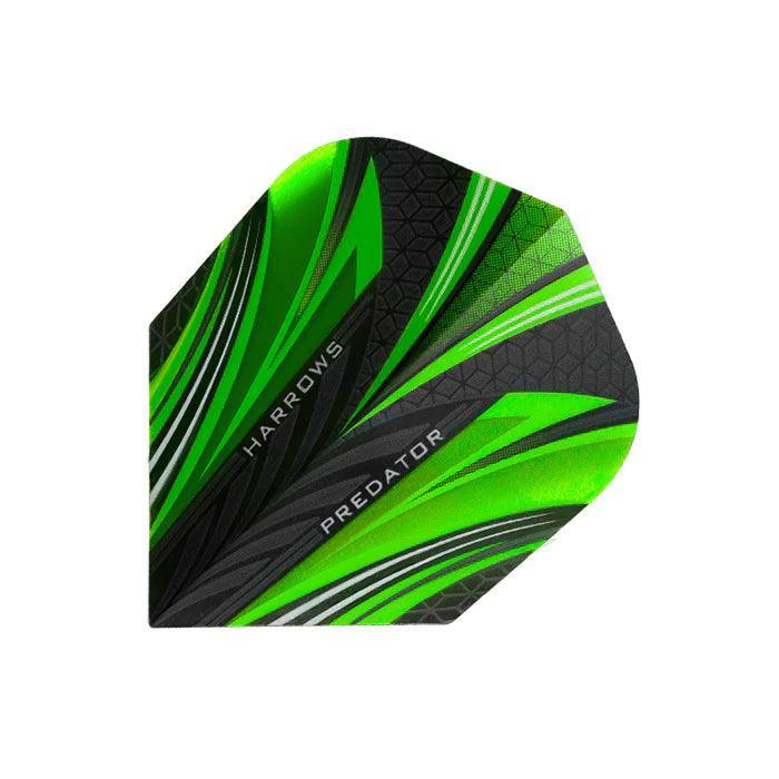Harrows - Prime Predator Zelená - 100 Mikrón - Letky Na Šípky - Direct Darts - 1