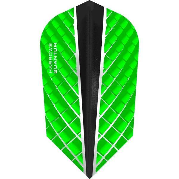 Harrows - Quantum X - Zelená - Slim - 100 Mikrón - Letky Na Šípky - Direct Darts - 1