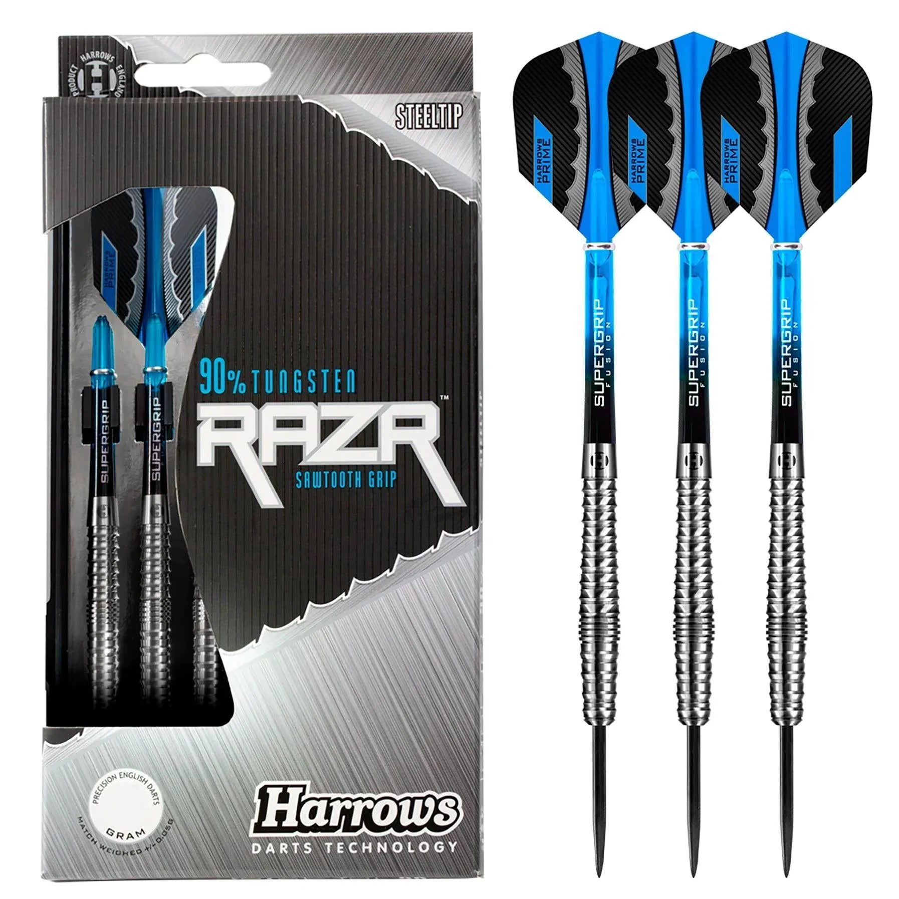 Harrows - Razr Bulbous 90% - Sada Steel Šípok - Direct Darts - 2