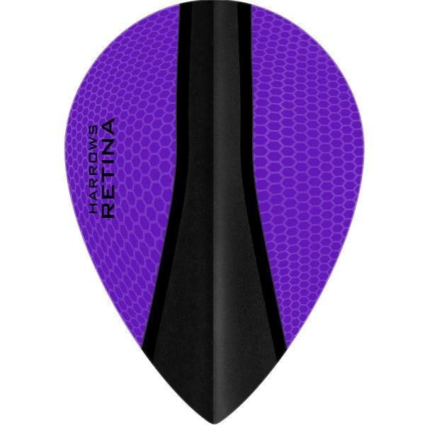 Harrows - Retina - Fialová - Hruškovitá - 100 Mikrón - Letky Na Šípky - Direct Darts - 1