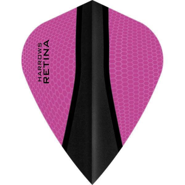 Harrows - Retina - Ružová - Šarkana - 100 Mikrón - Letky Na Šípky - Direct Darts - 1