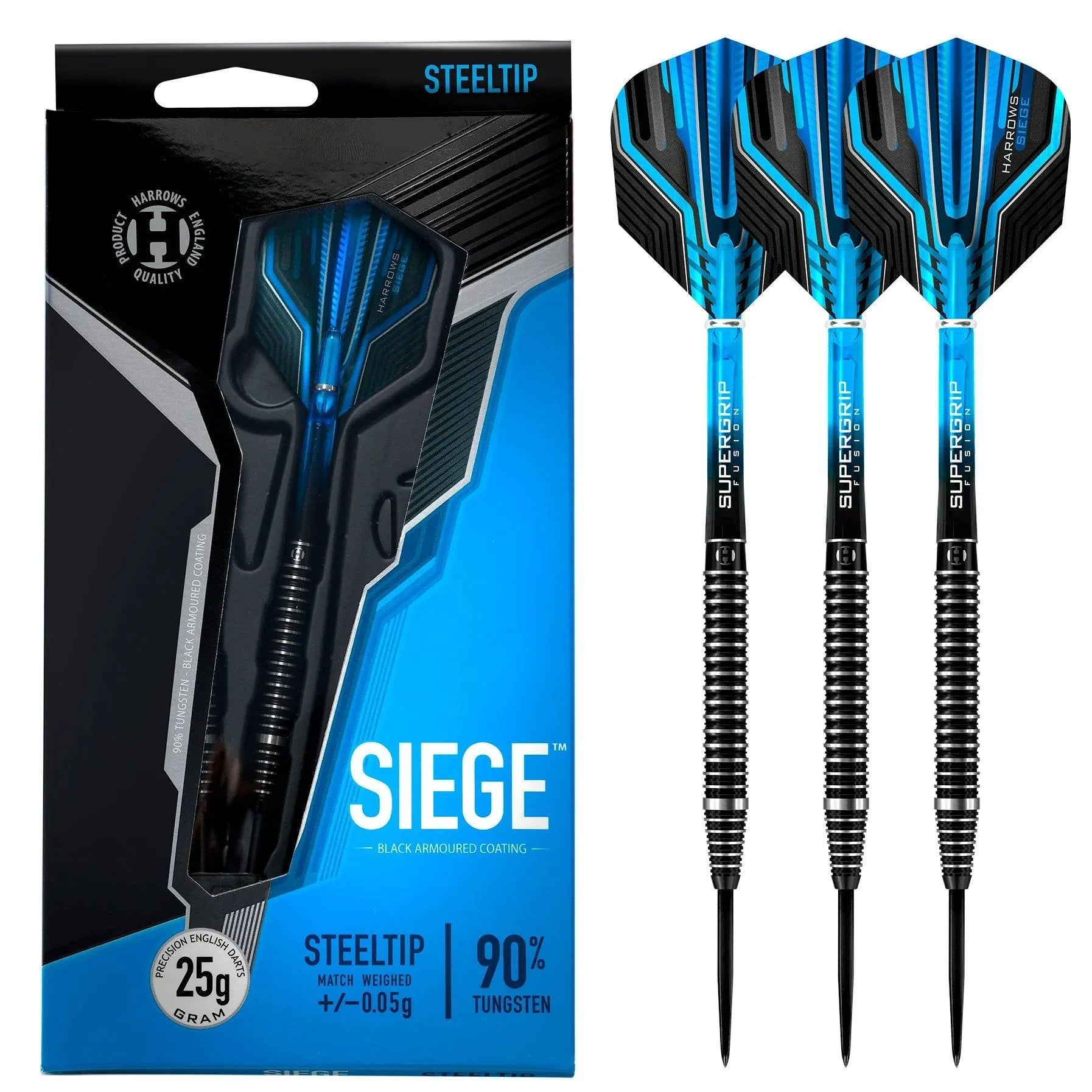 Harrows - Siege 90% - Sada Steel Šípok - Direct Darts - 2