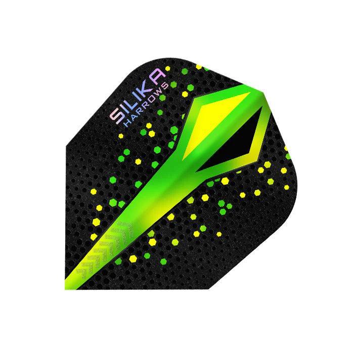 Harrows - Silika Colourshift No6 Zelená - Letky Na Šípky - Direct Darts - 1