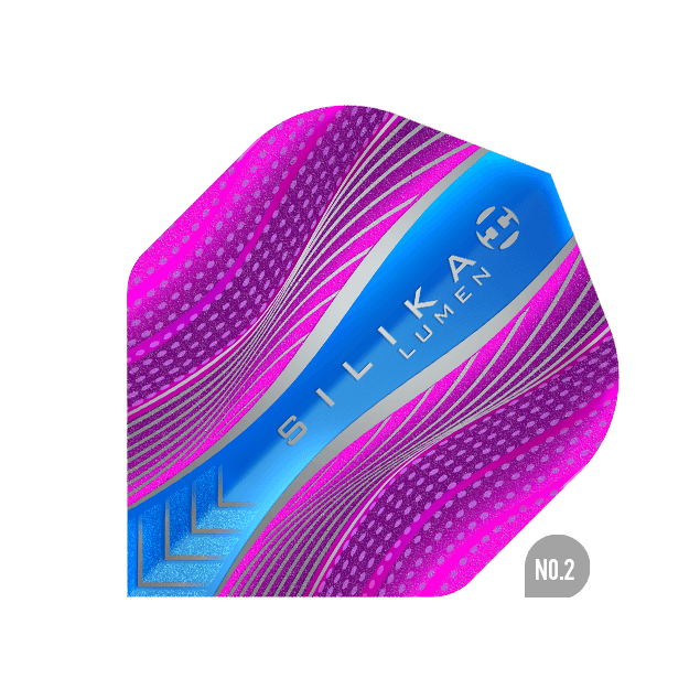 Harrows - Silika Lumen No2 Fialová/Modrá - 100 Mikrón - Letky Na Šípky - Direct Darts - 1