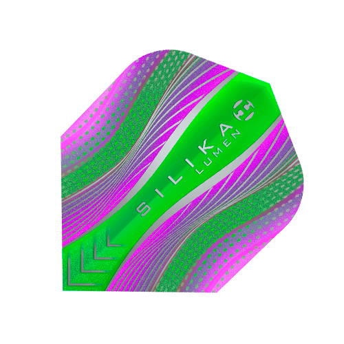 Harrows - Silika Lumen No6 Zelená/Fialová - 100 Mikrón - Letky Na Šípky - Direct Darts - 1