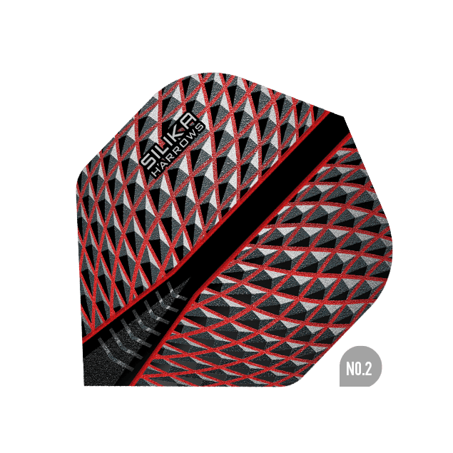 Harrows - Silika No2. - Letky Na Šípky Červená - 100 Mikrón - Letky Na Šípky - Direct Darts - 1