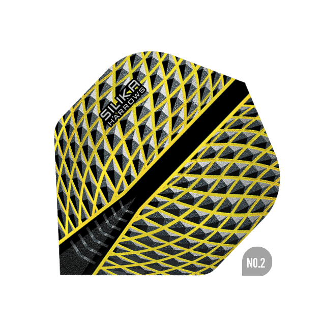 Harrows - Silika No2. - Letky Na Šípky Žltá - 100 Mikrón - Letky Na Šípky - Direct Darts - 1