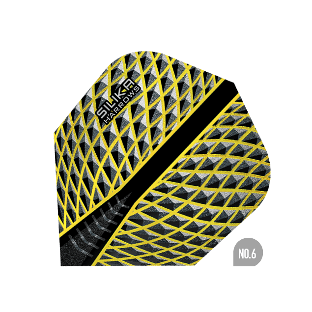 Harrows - Silika No6. Žltá - 100 Mikrón - Letky Na Šípky - Direct Darts - 1