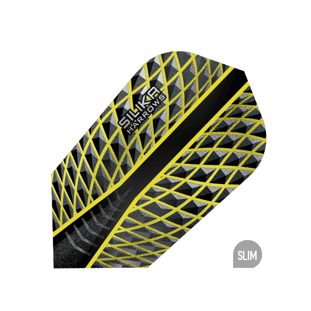 Harrows - Silika Slim Žltá - 100 Mikrón - Letky Na Šípky - Direct Darts - 1