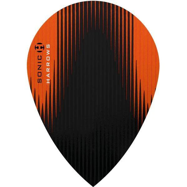 Harrows - Sonic - Oranžová - Hruškovitá - 100 Mikrón - Letky Na Šípky - Direct Darts - 1