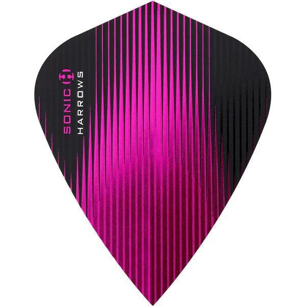 Harrows - Sonic - Ružová - Šarkana - 100 Mikrón - Letky Na Šípky - Direct Darts - 1