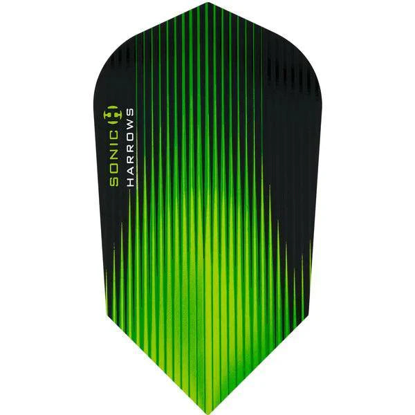 Harrows - Sonic - Zelená - Slim - 100 Mikrón - Letky Na Šípky - Direct Darts - 1