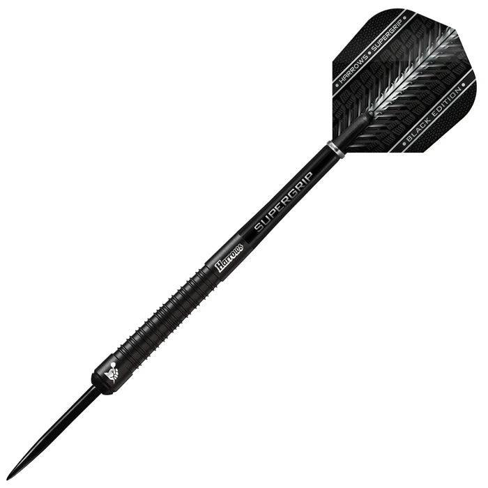 Harrows - Supergrip 90% Black Edition - Sada Steel Šípok - Direct Darts - 4