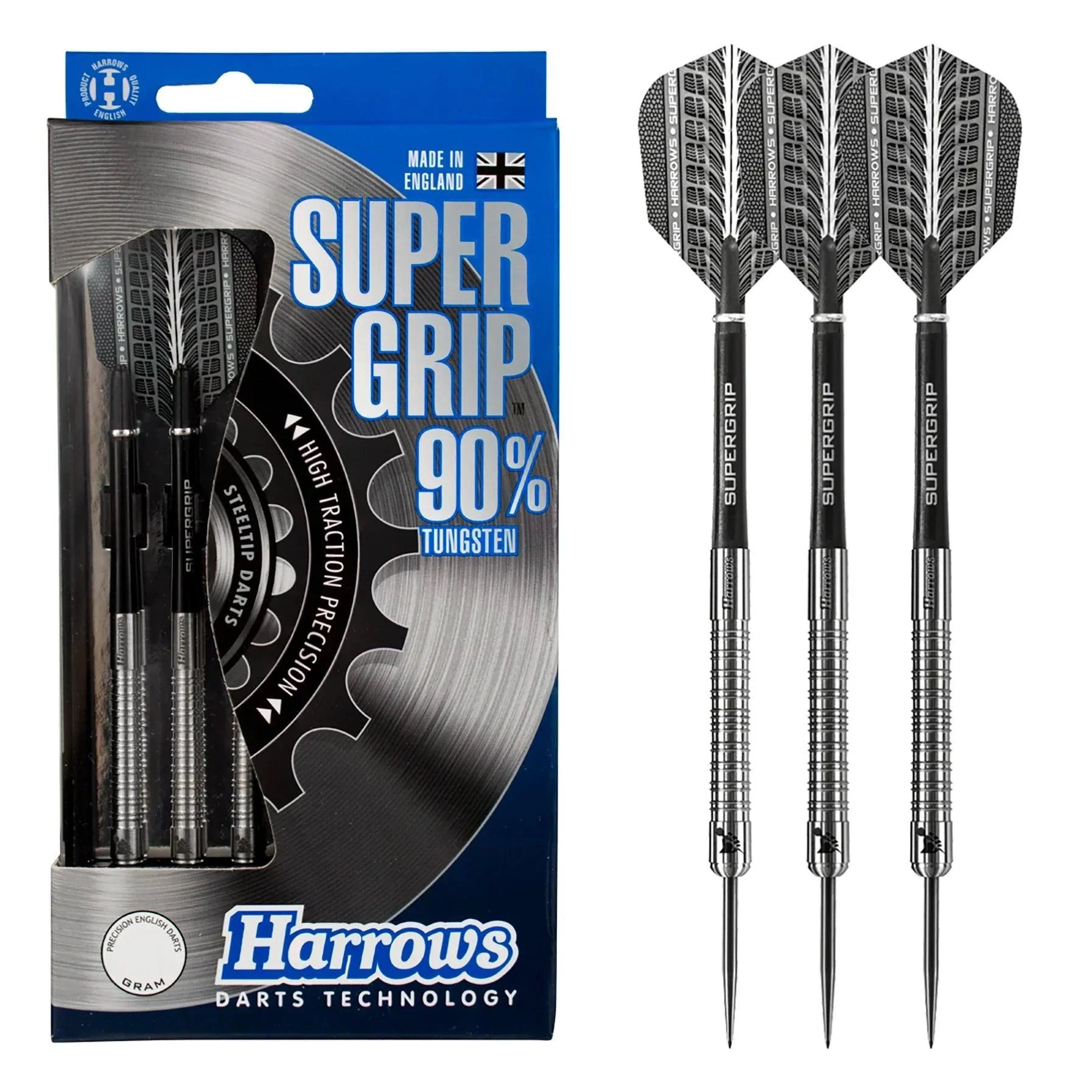 Harrows - Supergrip 90% - Sada Steel Šípok - Direct Darts - 2