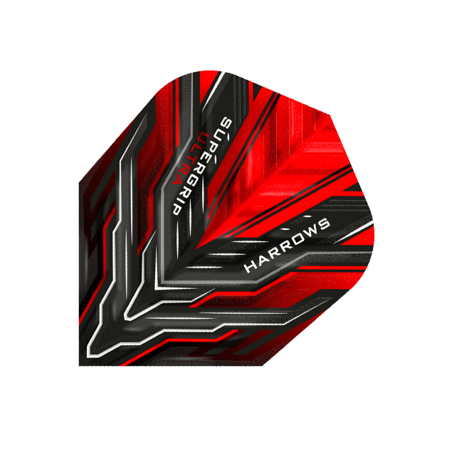 Harrows - Supergrip Ultra Červená - 100 Mikrón - Letky Na Šípky - Direct Darts - 1