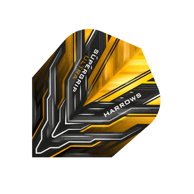 Harrows - Supergrip Ultra Žltá - 100 Mikrón - Letky Na Šípky - Direct Darts - 1