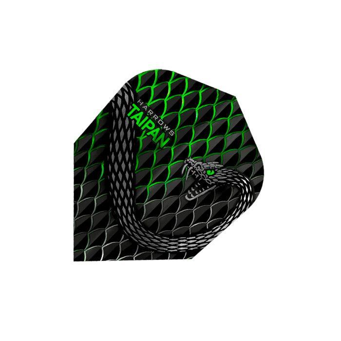 Harrows - Taipan Zelená - 100 Mikrón - Letky Na Šípky - Direct Darts - 1