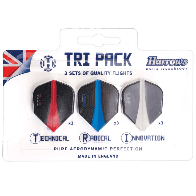 Harrows - Tri Pack Retina - Letky Na Šípky - Direct Darts - 1