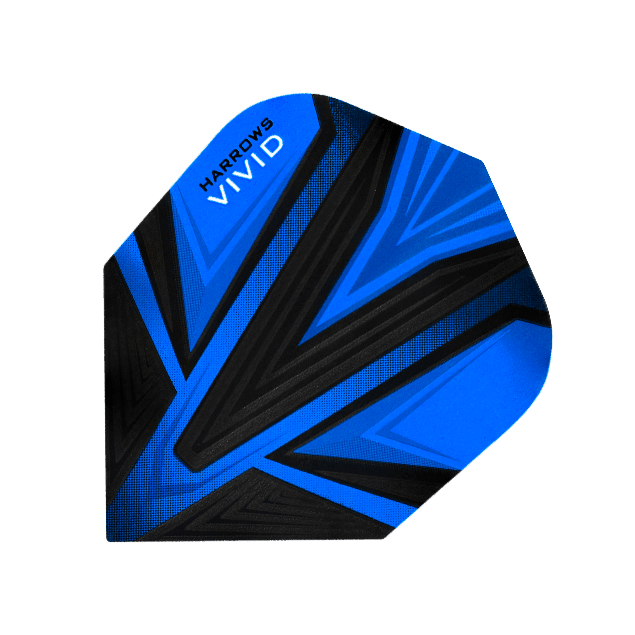 Harrows - Vivid Modrá - 100 Mikrón - Letky Na Šípky - Direct Darts - 1