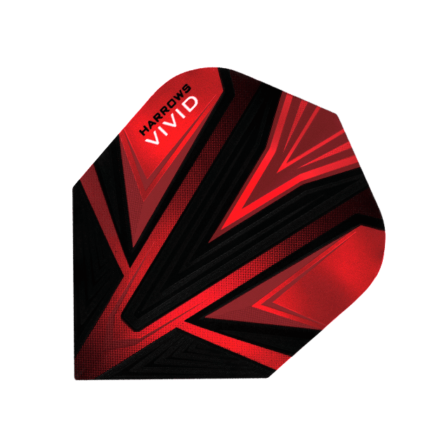 Harrows - Vivid Červená - 100 Mikrón - Letky Na Šípky - Direct Darts - 1