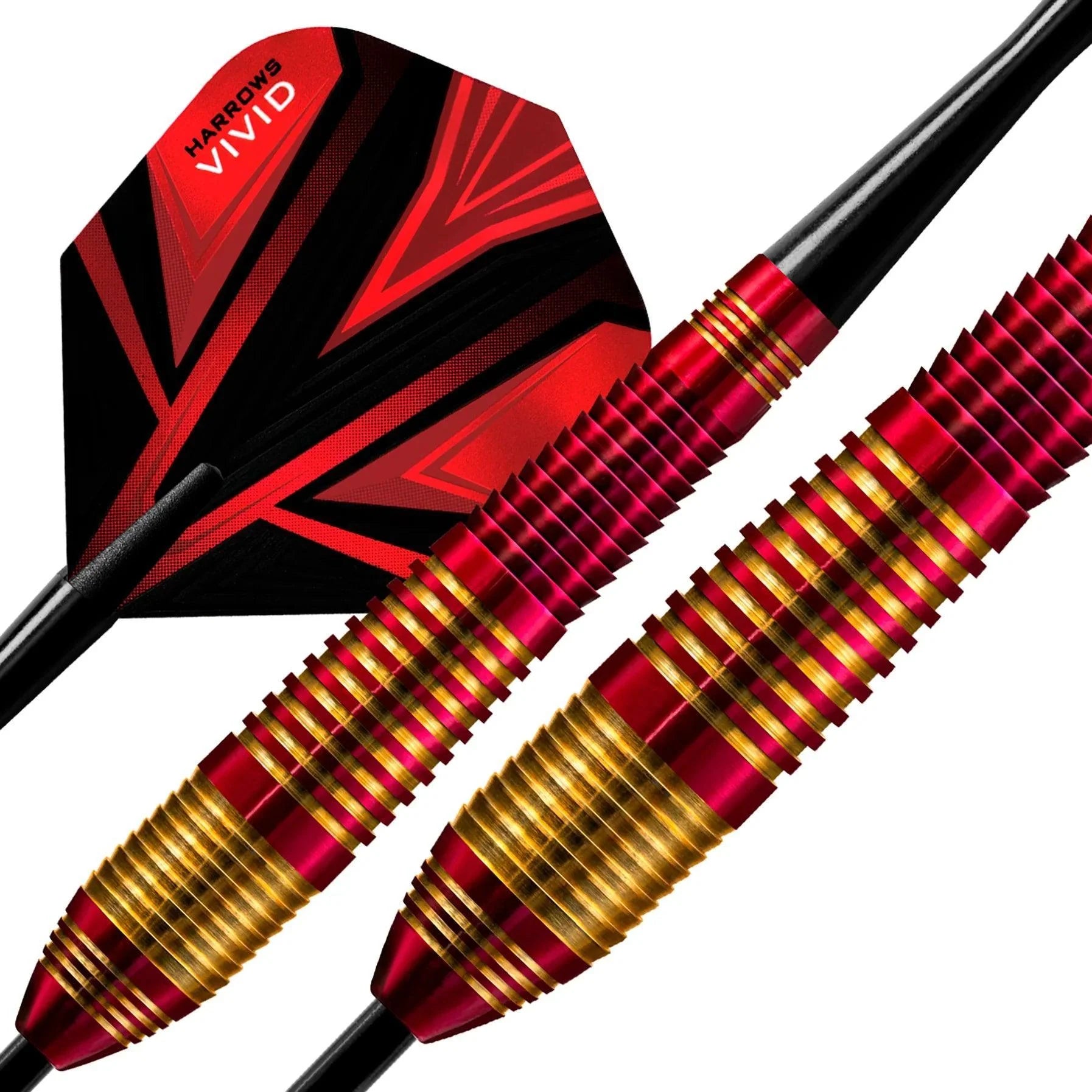 Harrows - Vivid Červená - Sada Steel Šípok - Direct Darts - 3