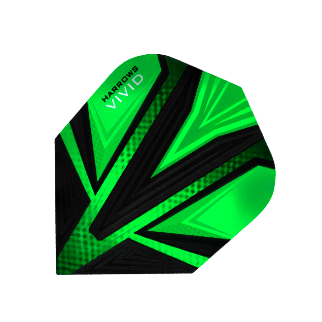Harrows - Vivid Zelená - 100 Mikrón - Letky Na Šípky - Direct Darts - 1
