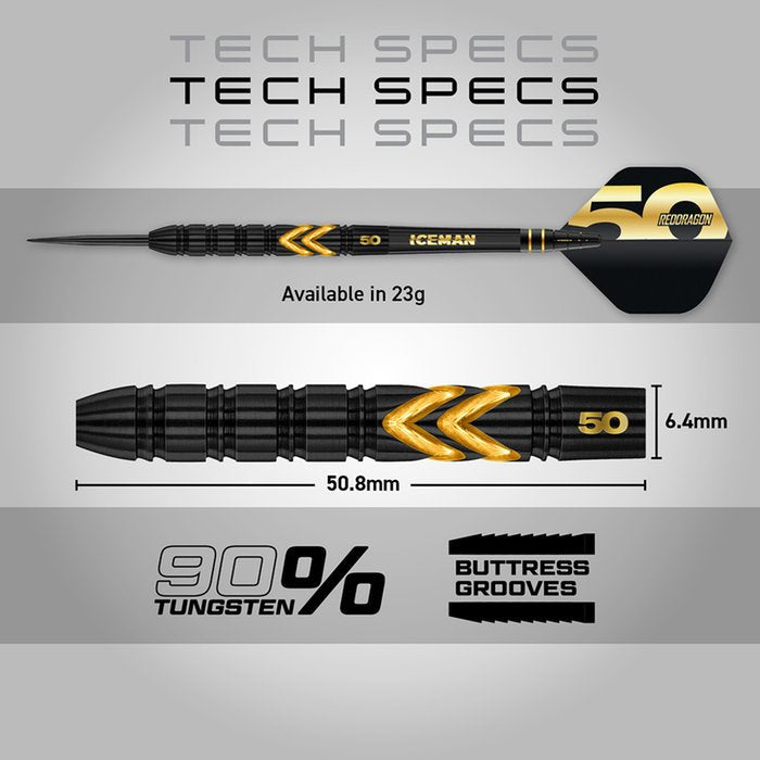 Red Dragon - Gerwyn Price 50 Years 90% - Steel Šípky - Direct Darts - 6