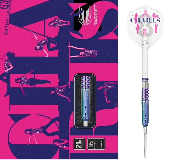 Target Japan - Cathy Leung Charis Gen 3 - 95% - Steel Šípky - Direct Darts - 2