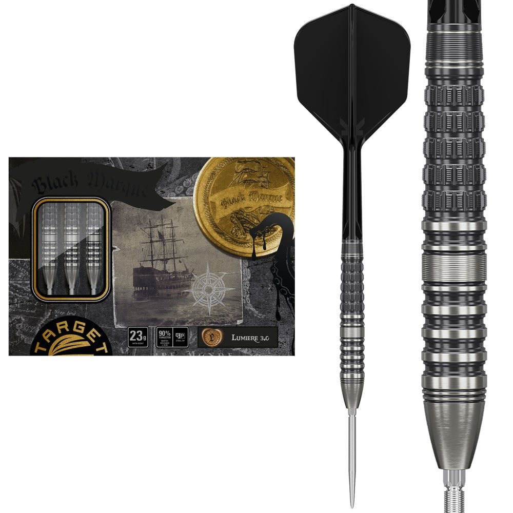 Target Japan - Black Marque Lumiere Gen3 - 90% - Steel Šípky - Direct Darts - 1
