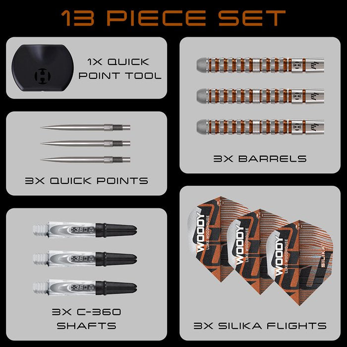 Harrows - Luke Woodhouse Series 3 90% - Steel Šípky - Direct Darts - 7