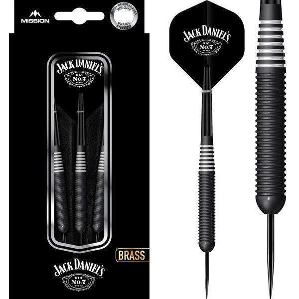 Jack Daniels - Old No7 Electro Čierna - Brass - Sada Steel Šípok - Direct Darts - 1