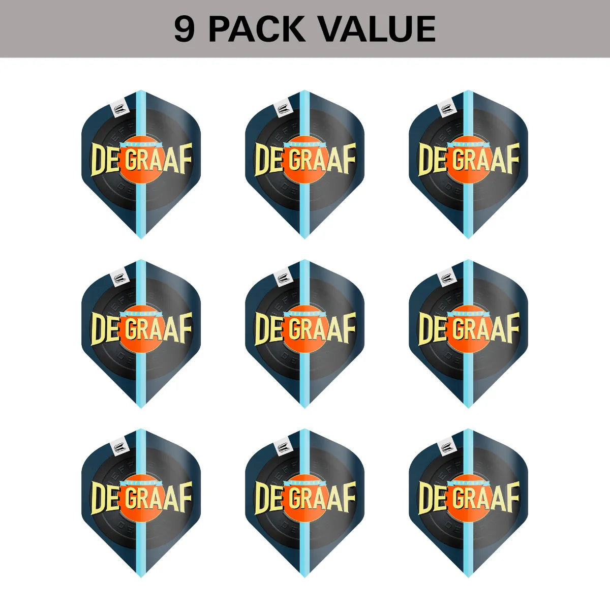 Target - Jeffrey De Graaf G1 Pro Ultra - (9Db) - No2 - 100 Mikrón - Letky Na Šípky - Direct Darts - 2