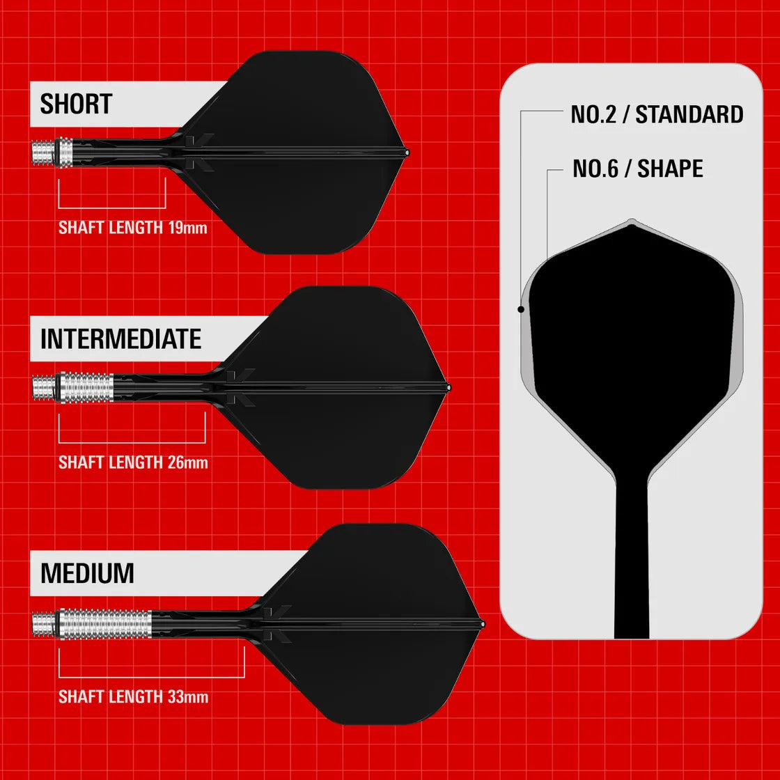 Target - K-Shift Čierna - No2 - Letky/Násadka Na Šípky - Direct Darts - 4