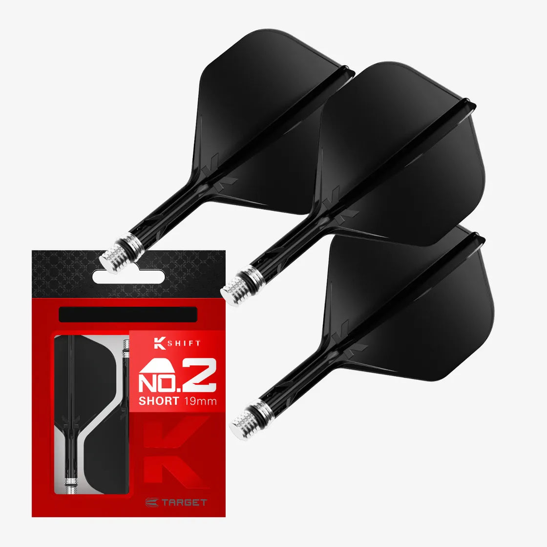 Target - K-Shift Čierna - No2 - Letky/Násadka Na Šípky - Direct Darts - 1