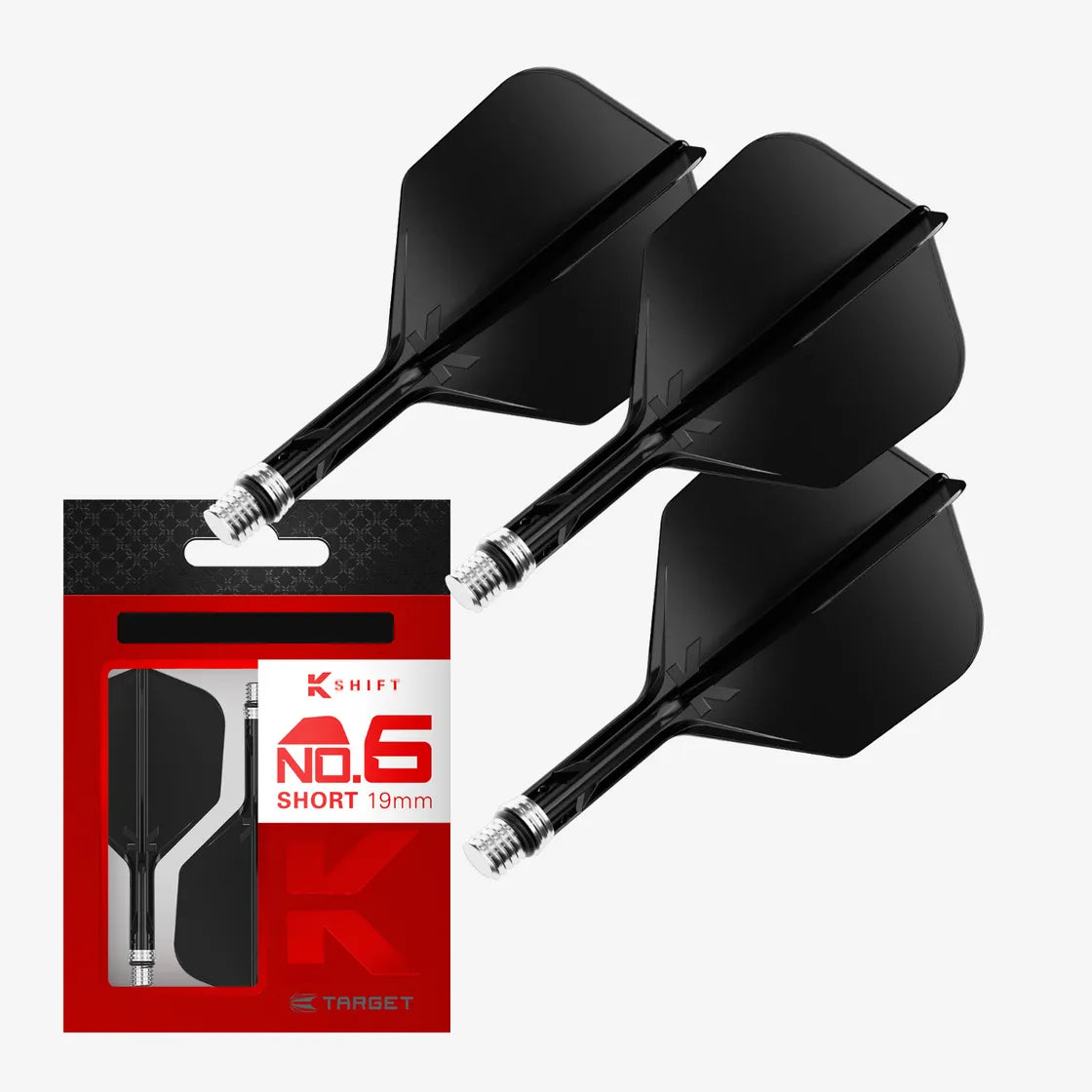 Target - K-Shift Čierna - No6 - Letky/Násadka Na Šípky - Direct Darts - 1