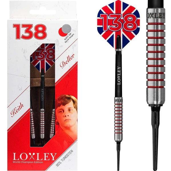 Loxley - Keith Deller - 138 Range 90% - Sada Soft Šípok - Direct Darts - 1