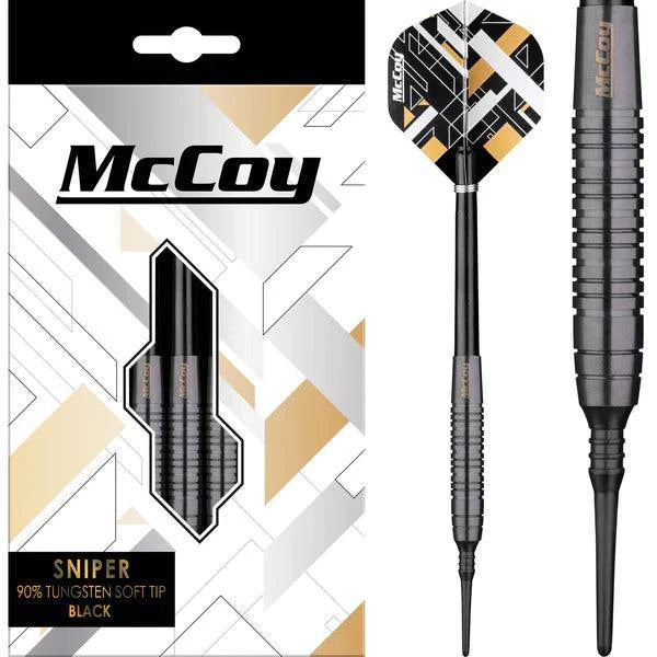 Mccoy - Sniper - 90% - Čierna - Sada Soft Šípok - Direct Darts - 1