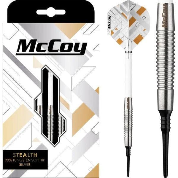 Mccoy - Stealth - 90% - Strieborná - Sada Soft Šípok - Direct Darts - 1