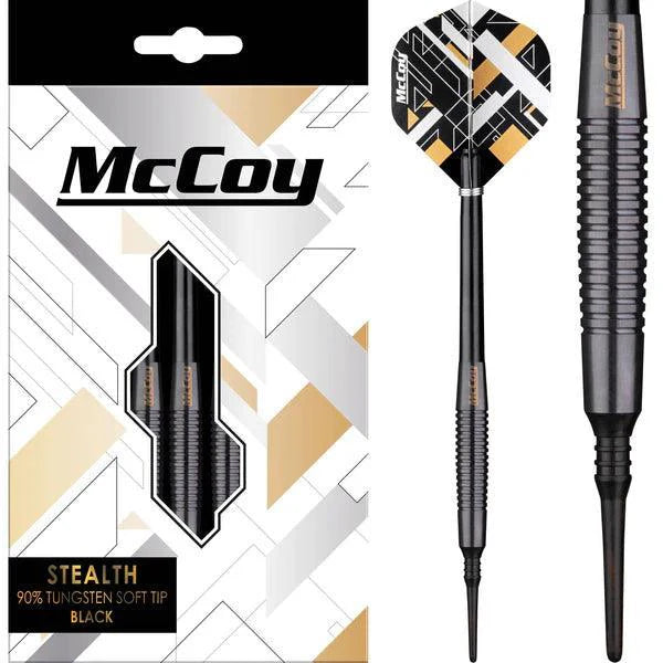 Mccoy - Stealth - 90% - Čierna - Sada Soft Šípok - Direct Darts - 1
