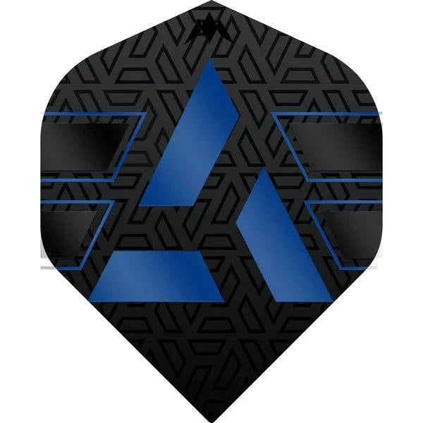 Mission - Hazard - Čierna & Modrá - No2 - 100 Mikrón - Letky Na Šípky - Direct Darts - 1
