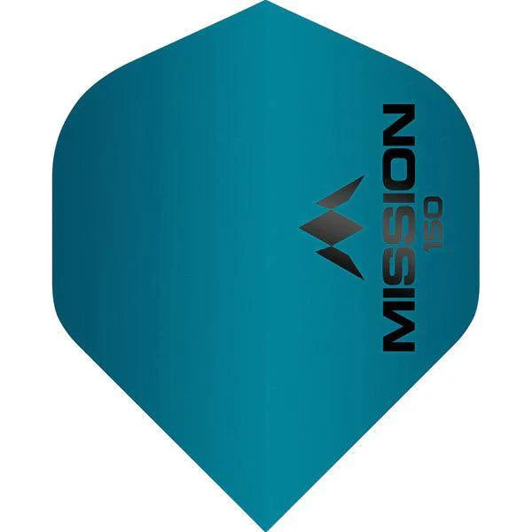 Mission - Logo 150 - Modrá - No2 - 150 Mikrón - Letky Na Šípky - Direct Darts - 1