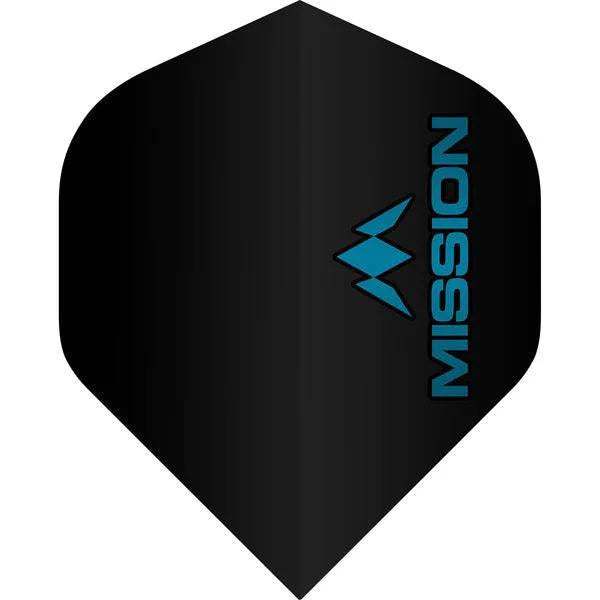 Mission - Logo - Modrá - No2 - 100 Mikrón - Letky Na Šípky - Direct Darts - 1