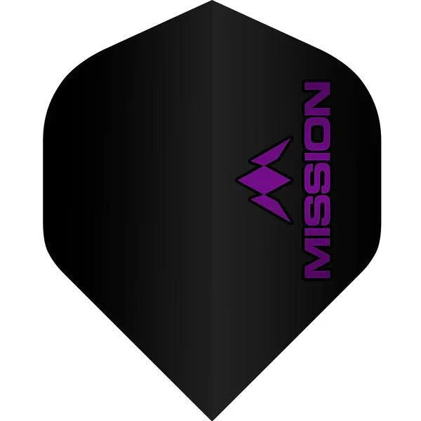 Mission - Logo - Fialová - No2 - 100 Mikrón - Letky Na Šípky - Direct Darts - 1