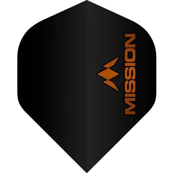 Mission - Logo - Oranžová - No2 - 100 Mikrón - Letky Na Šípky - Direct Darts - 1