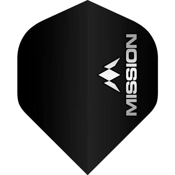 Mission - Logo - Sivá - No2 - 100 Mikrón - Letky Na Šípky - Direct Darts - 1
